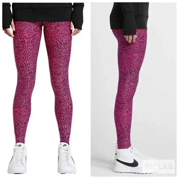 New Nike Dri Fit Leopard Print Leggings XS - Picture 2 of 8